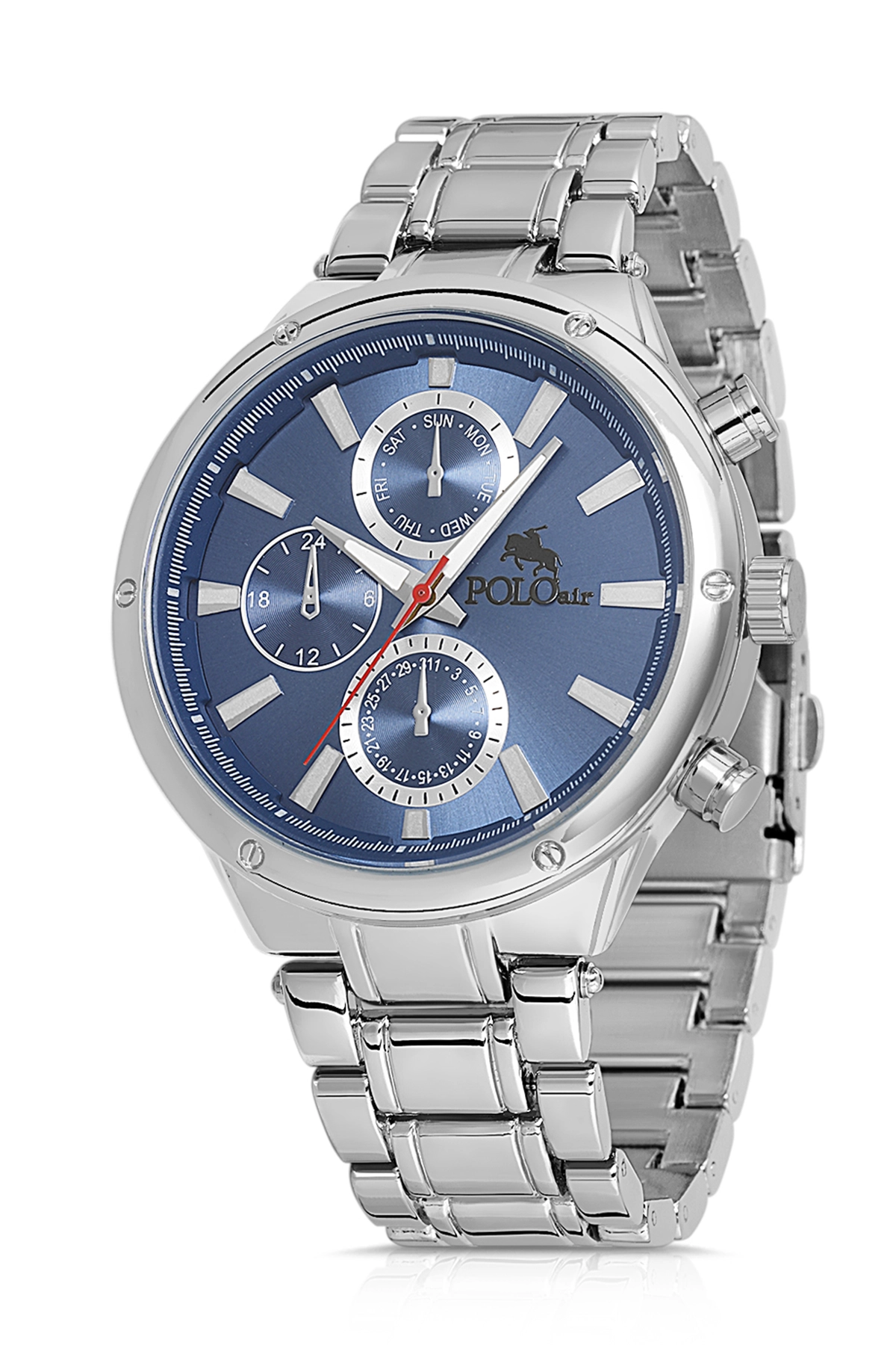 Polo Air Erkek Kol Saati Gümüş-Mavi PL-0842E2x