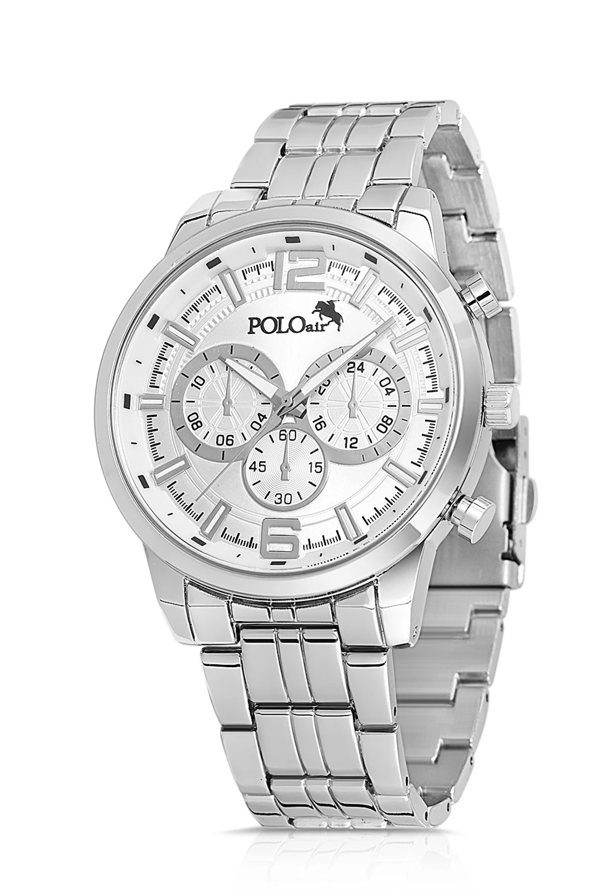 Polo Air  Erkek Kol Saati Gümüş PL-0850E4x