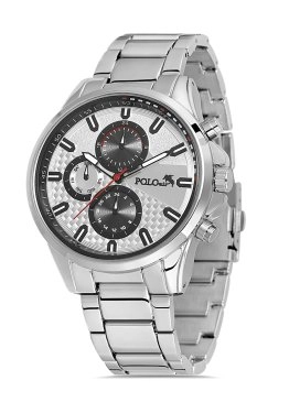 Polo Air Metal Kordon Spor Erkek Kol Saati Gümüş PL-0834E4x