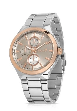 Polo Air Metal Kordon Spor Erkek Kol Saati Gümüş-Bakır PL-0838E3x