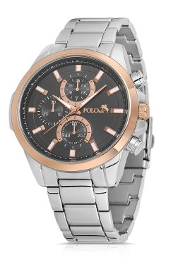 Polo Air Spor Şık Erkek Kol Saati Gümüş-Bakır PL-0844E3x