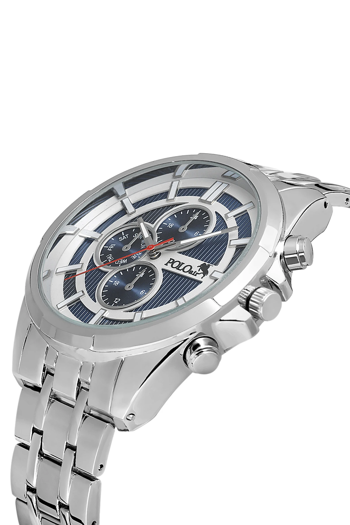 Polo Air Erkek Kol Saati Gümüş-Lacivert PL-0856E2x