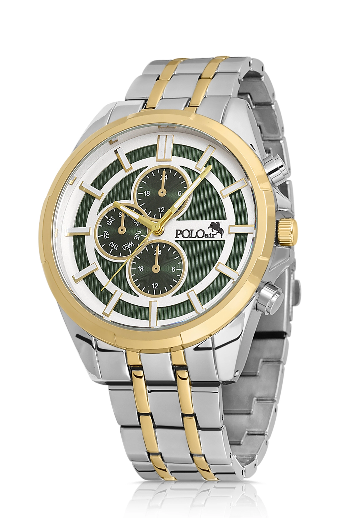 Polo Air Erkek Kol Saati Gümüş-Gold PL-0856E5x