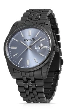 Polo Air Mercek Takvimli Şık Erkek Kol Saati Siyah-Lacivert  PL-0858E2x