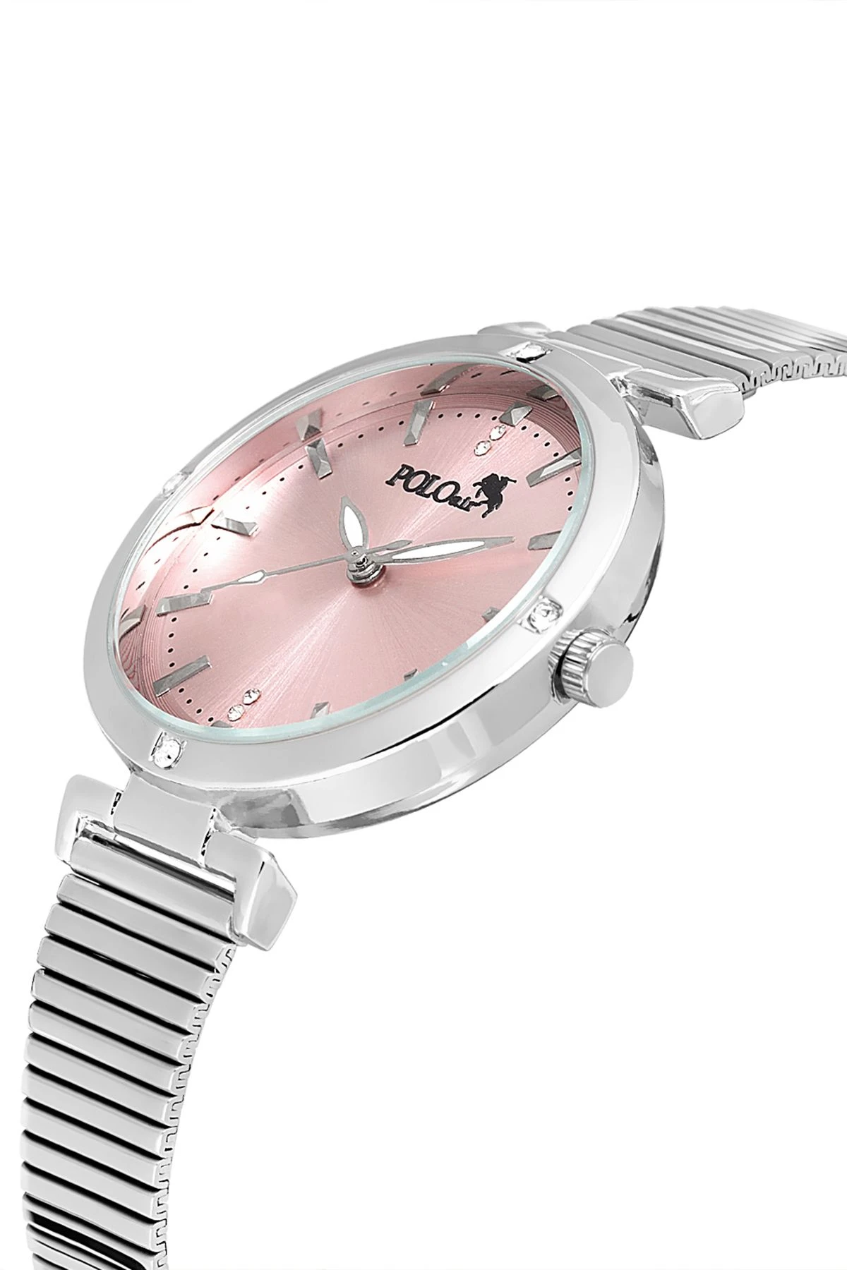 Klasik Kadın Kol Saati Gümüş-İçi Pembe Renk Pl-1476B7X Gümüş Pl-1476B7X