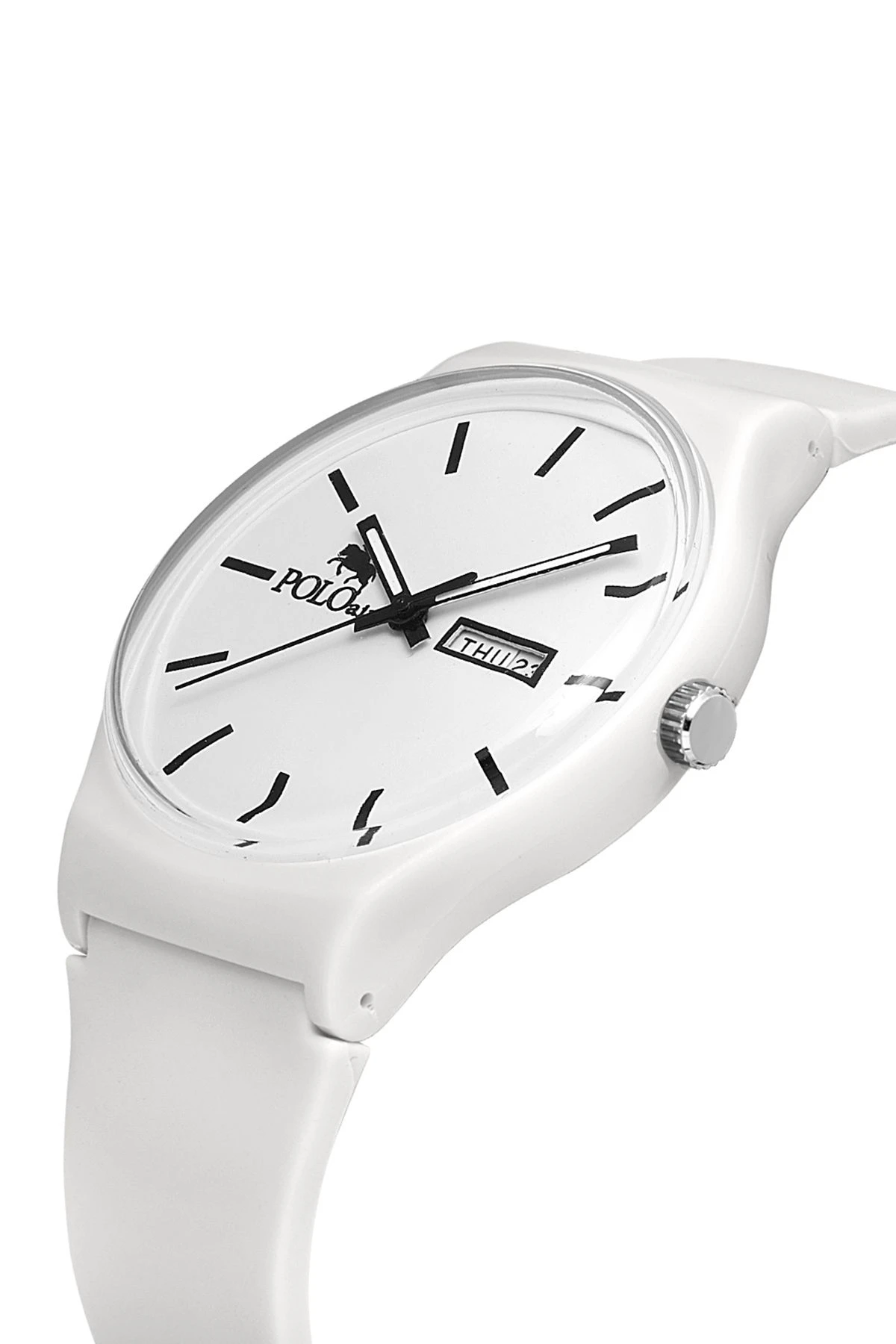 Unisex Silikon Kordon Gün Ay Takvimli Kol Saati Beyaz Renk Pl-1481B1X Beyaz Pl-1481B1X