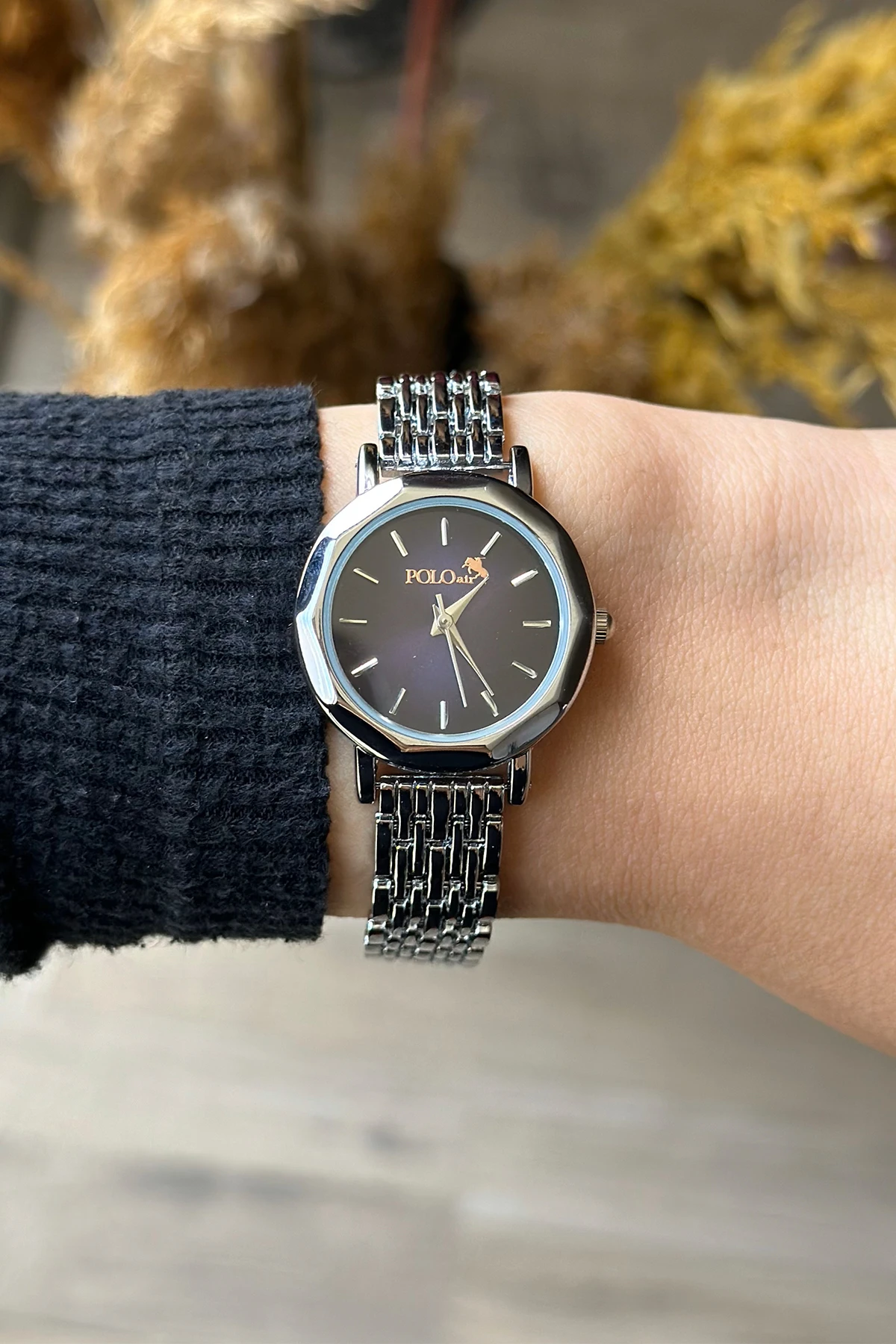 Zarif Vintage Kadın Kol Saati Gümüş-Mor Renk Pl-1480B6X Mor Pl-1480B6X