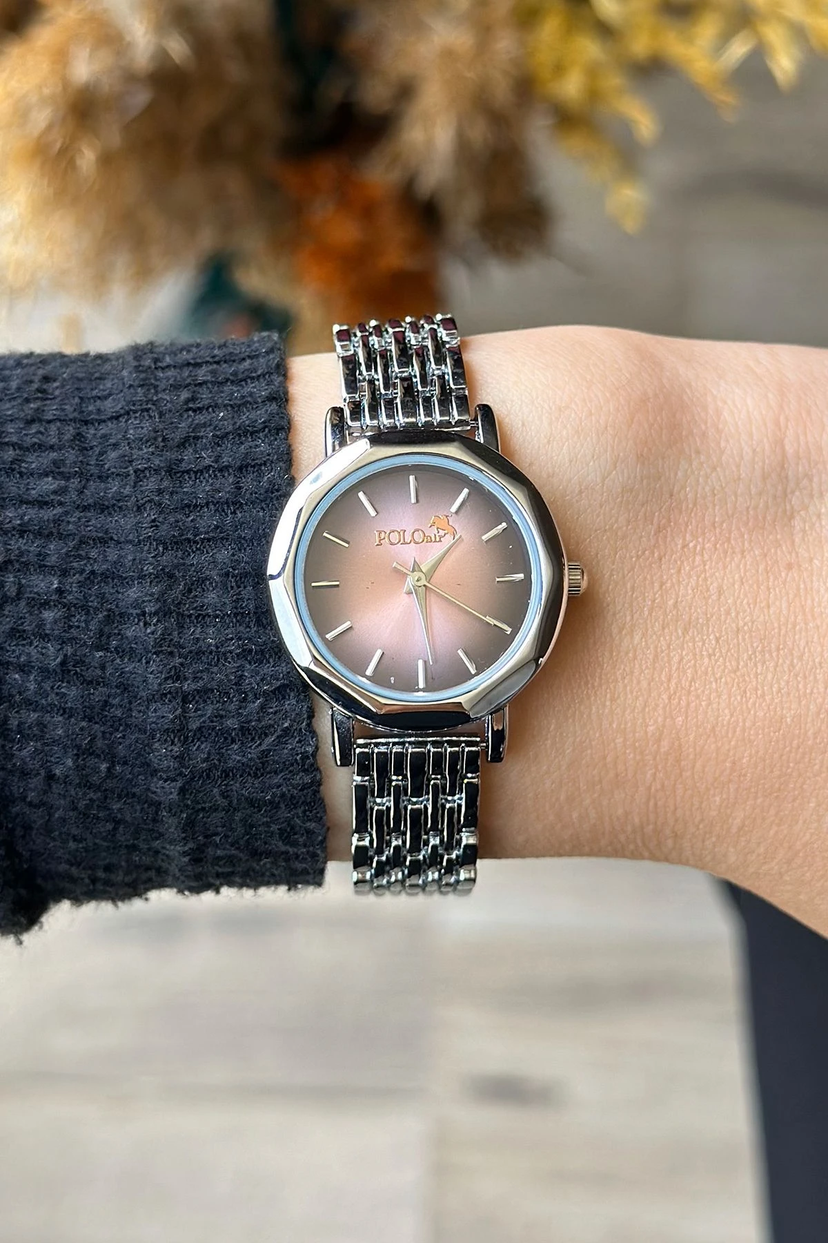 Zarif Vintage Kadın Kol Saati Gümüş-Pembe Renk Pl-1480B3X Pembe Pl-1480B3X