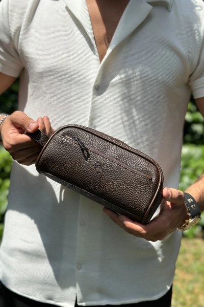 Erkek El Çantası Seyahat Düzenleyici Tıraş Kozmetik Günlük El Çantası Kahverengi Etn-71-K Kahverengi Etn-71-K