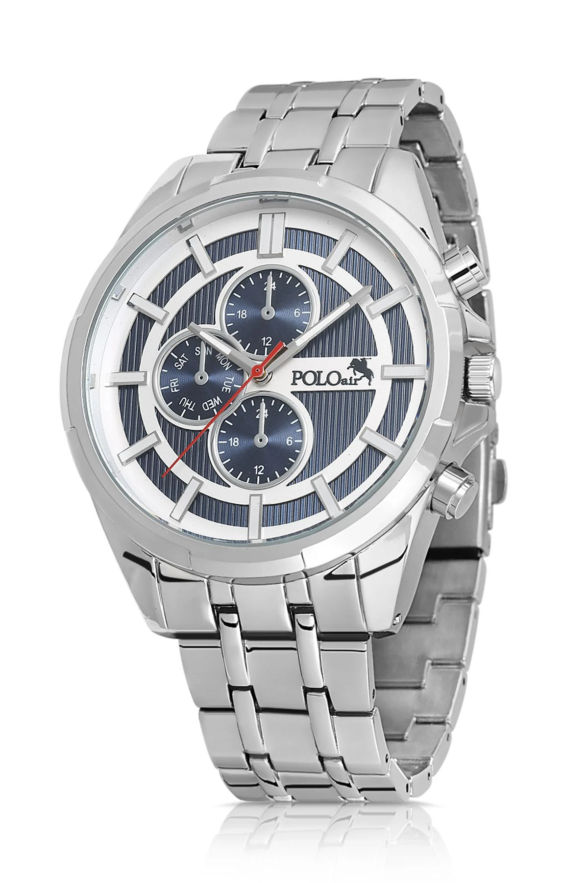 Erkek Kol Saati Gümüş-Lacivert Pl-0857E2X Gümüş-Lacivert Pl-0857E2X