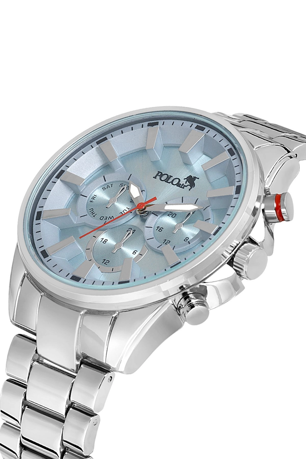 Erkek Kol Saati Gümüş Mavi Renk Pl-0908E7X Gümüş-Mavi Pl-0908E7X