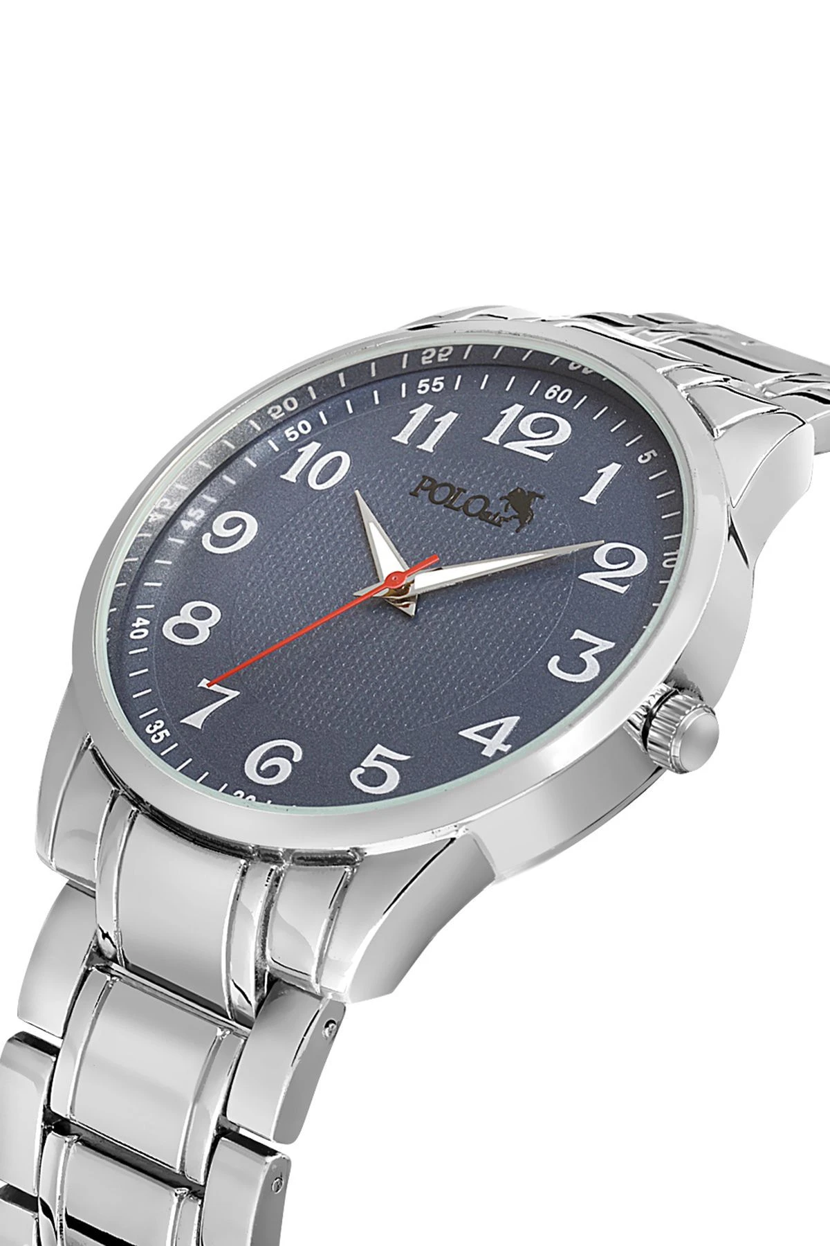 Klasik Metal Kordon Erkek Kol Saati Gümüş Mavi Renk Pl-0938E2X Gümüş-Mavi Pl-0938E2X
