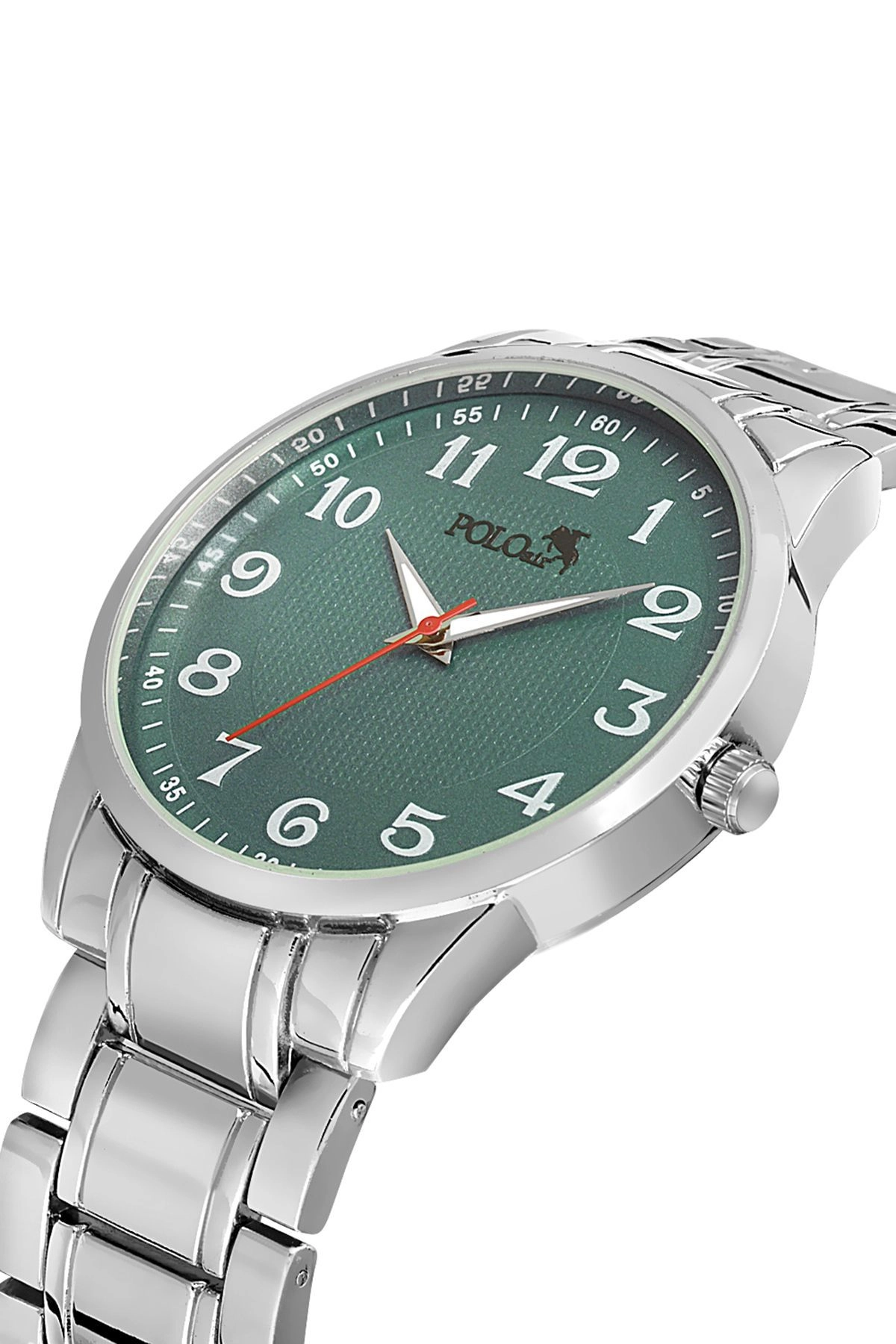 Klasik Metal Kordon Erkek Kol Saati Gümüş Yeşil Renk Pl-0940E4X Gümüş-Yeşil Pl-0940E4X