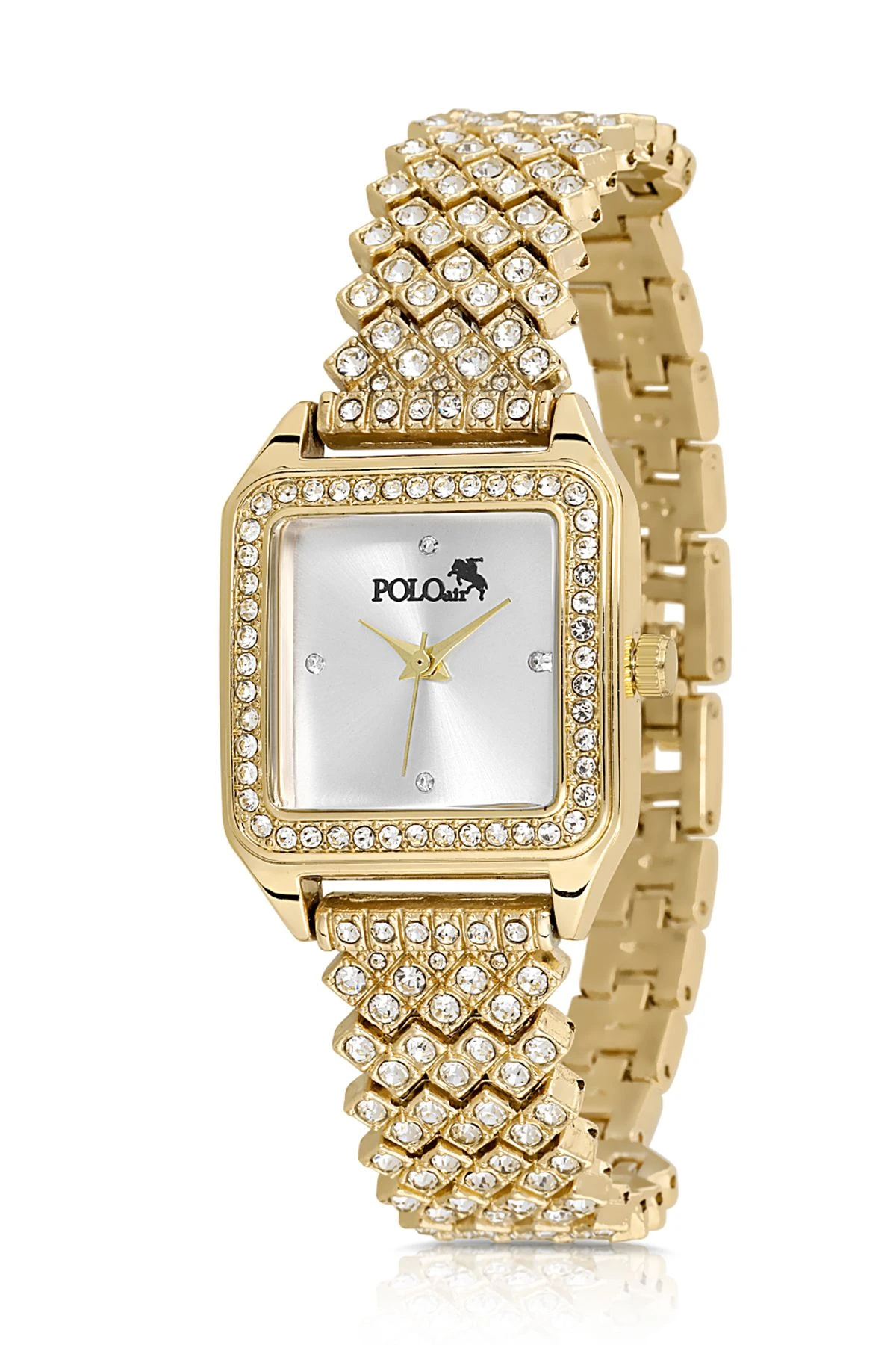 Lüx Taşlı Kadın Kol Saati  Gold Pl-1487B1X Gold Pl-1487B1X
