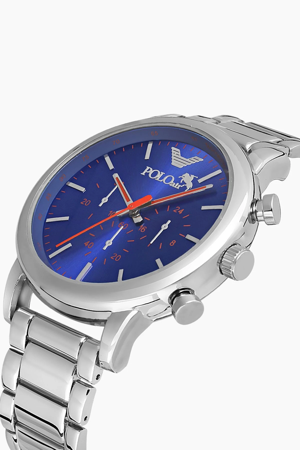 Metal Erkek Kol Saati Gümüş Lacivert Renk Pl-0930E2X Gümüş-Lacivert Pl-0930E2X