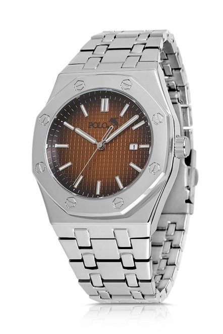 Erkek Kol Saati Gümüş-Kahverengi Pl-0904E4X Gümüş-Kahverengi Pl-0904E4X