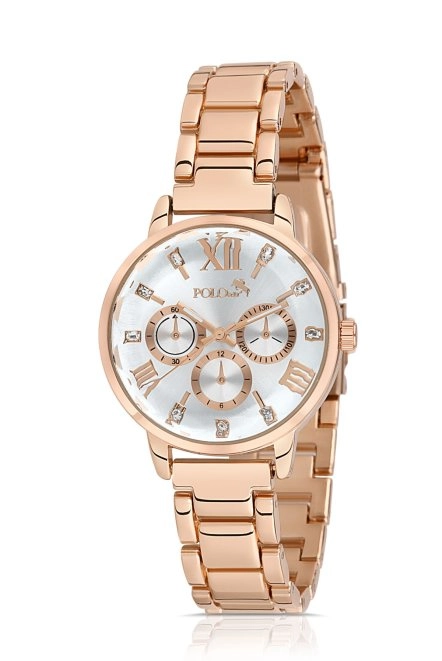 Romen Rakamlı Kadın Kol Saati Bakır Renk Bakır Pl-1469B3X