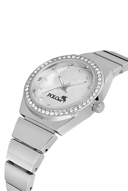 Tek Sıra Lüx Taşlı Kadın Kol Saati Gümüş Pl-1490B2X Gümüş Pl-1490B2X