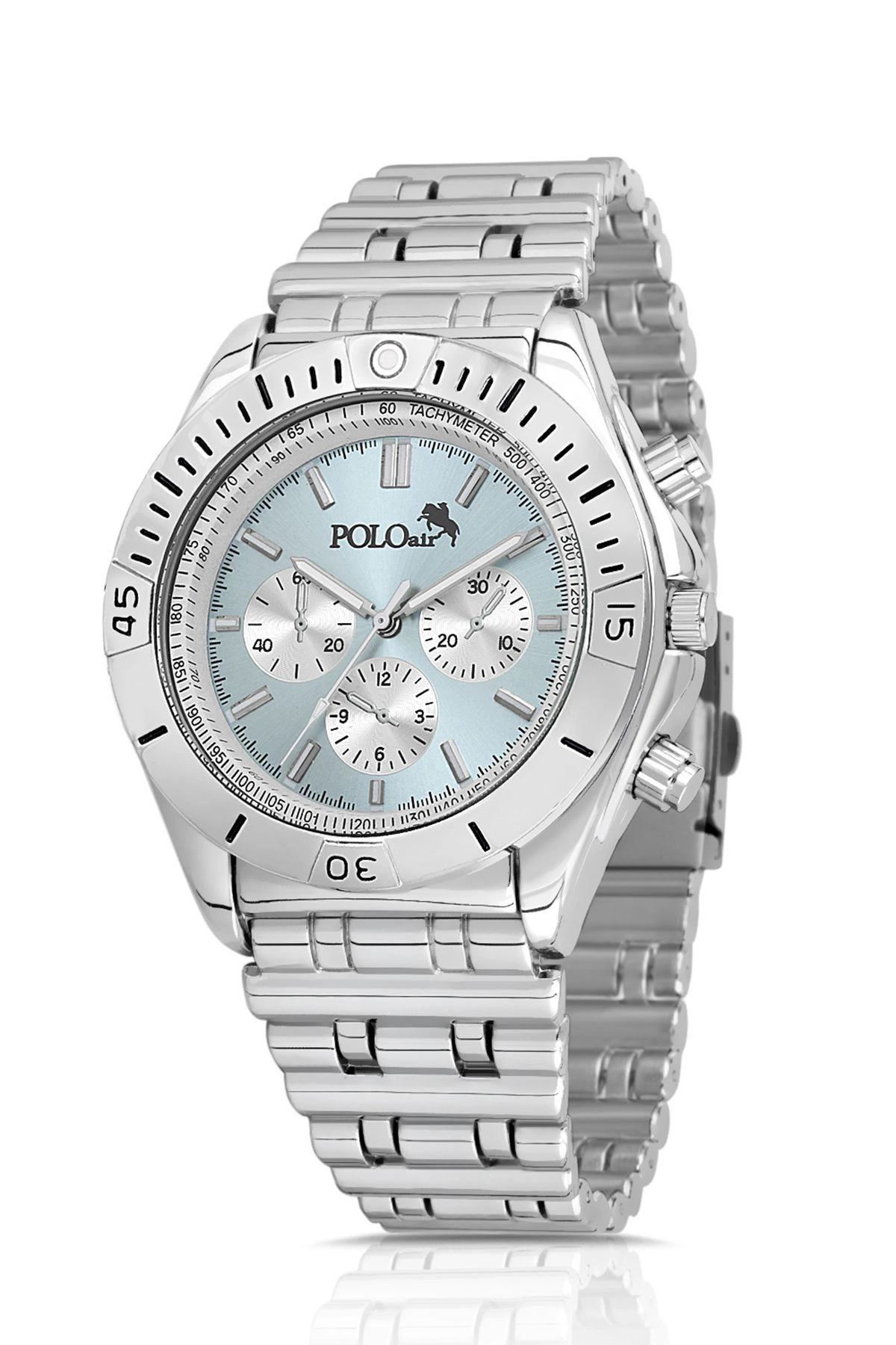 Lüx Erkek Kol Saati Gümüş-Mavi Pl-0897E2X Gümüş-Mavi Pl-0897E2X