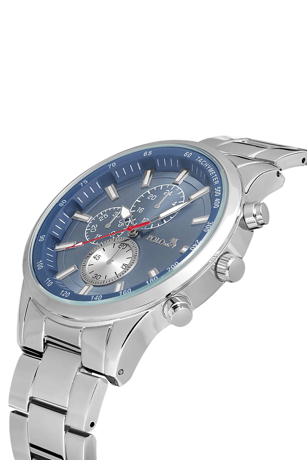 Metal Kordon  Spor Erkek Kol Saati Gümüş-Mavi Pl-0849E2X Gümüş-Mavi Pl-0849E2X