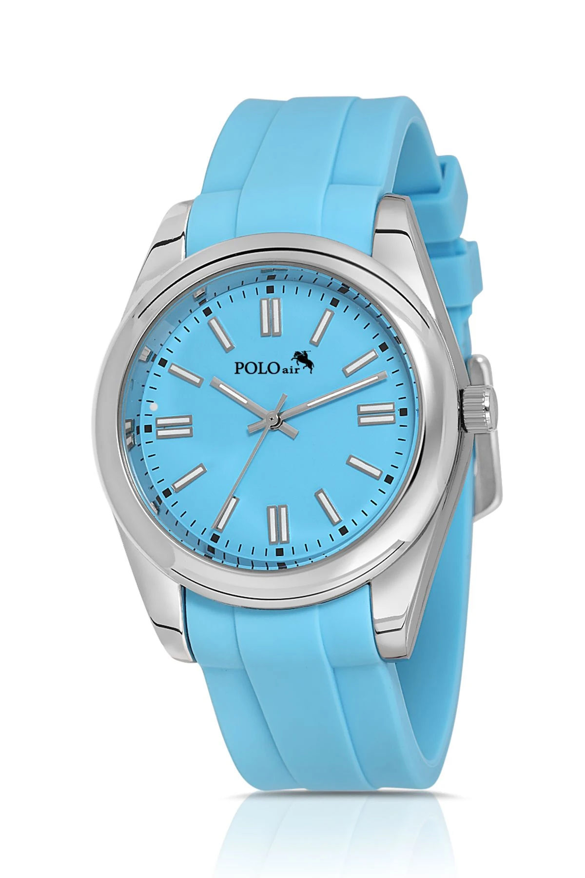 Silikon Kordon Spor Erkek Kol Saati Gümüş Mavi Renk Pl-0948E8X Mavi Pl-0948E78X