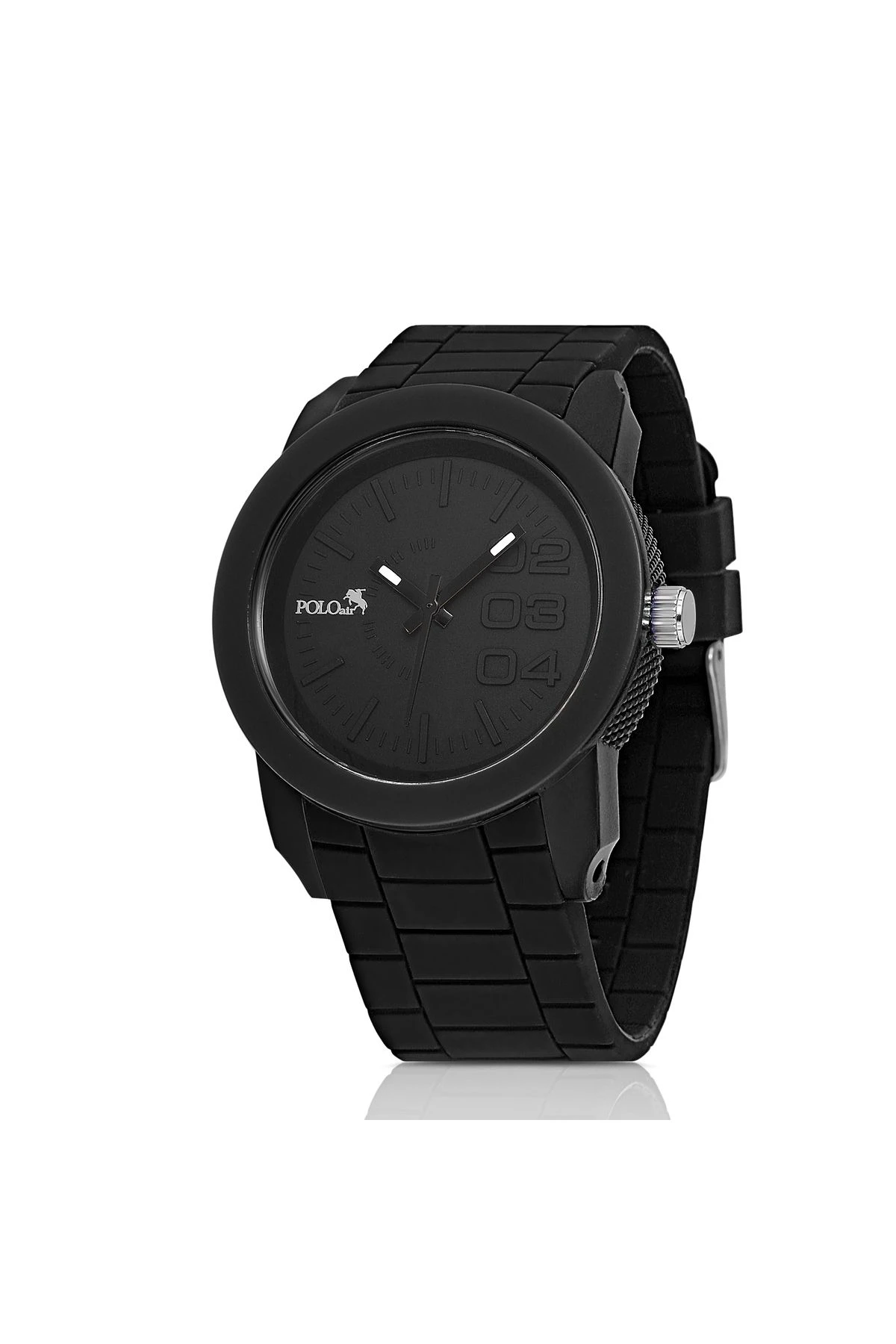 Silikon Kordon Spor Erkek Kol Saati Siyah Renk Pl-0947E1X Siyah Pl-0947E1X