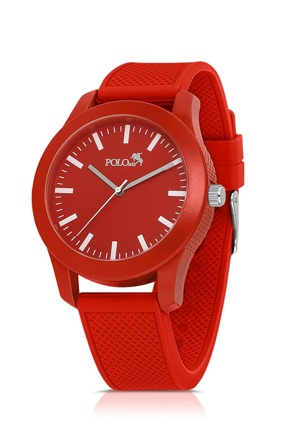 Silikon Kordon Unisex Bay-Bayan Spor Kol Saati Kırmızı Renk Pl-1510B3X Kırmızı Pl-1510B3X