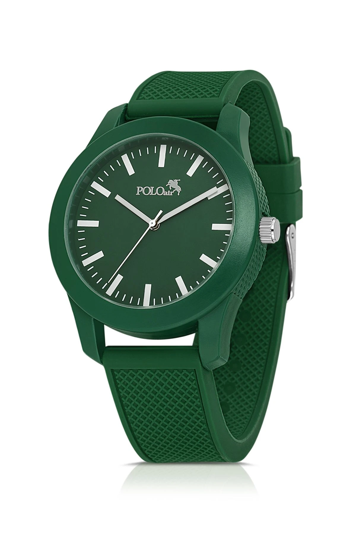 Silikon Kordon Unisex Bay-Bayan Spor Kol Saati Yeşil Renk Pl-1510B1X Yeşil Pl-1510B1X