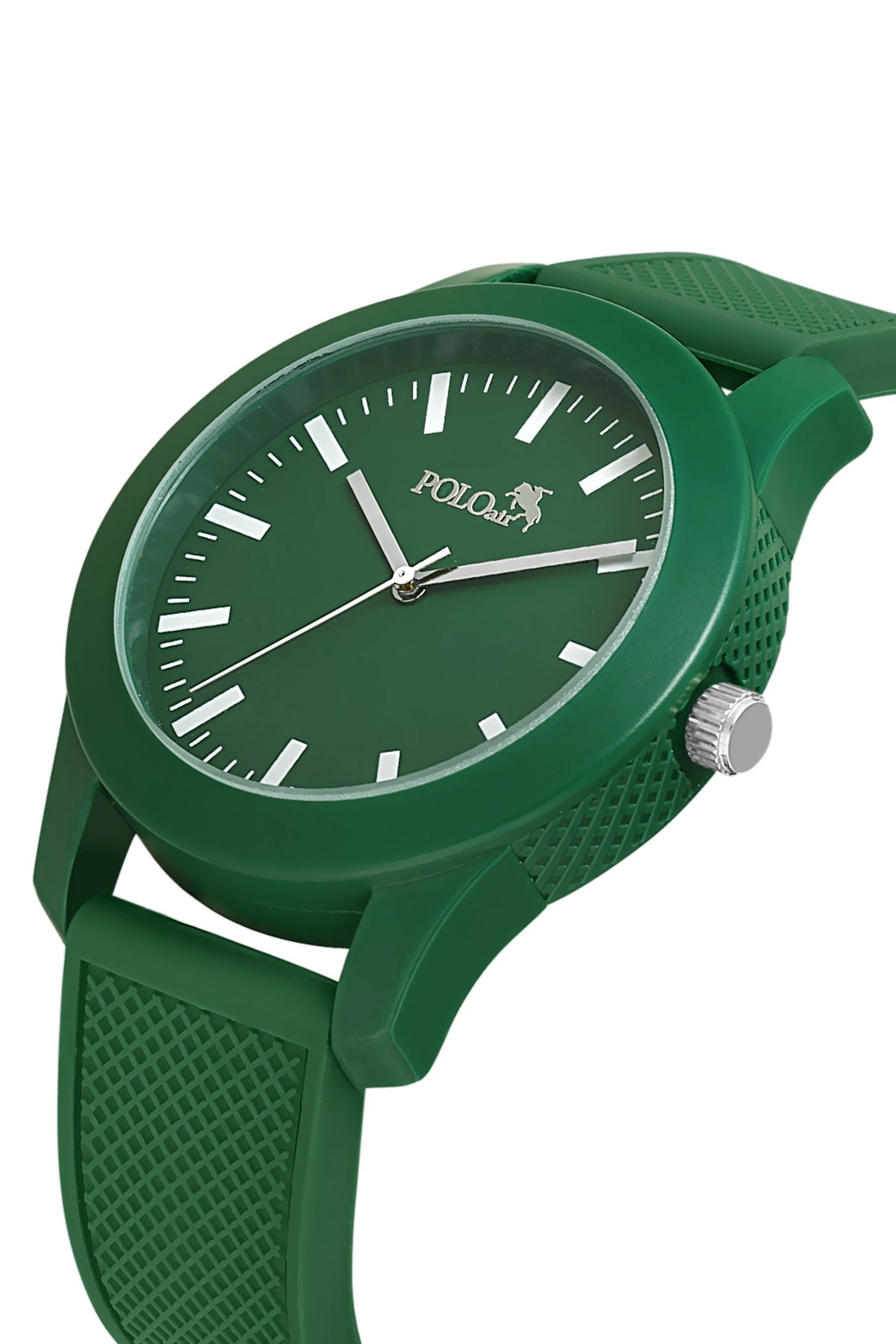 Silikon Kordon Unisex Bay-Bayan Spor Kol Saati Yeşil Renk Pl-1510B1X Yeşil Pl-1510B1X