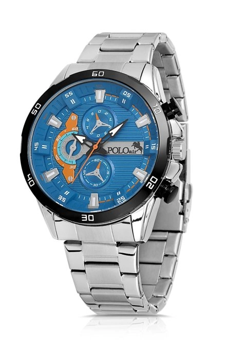 Metal Kordon Spor Erkek Kol Saati Gümüş-Lacivert Pl-0894E4X Gümüş-Lacivert Pl-0894E4X