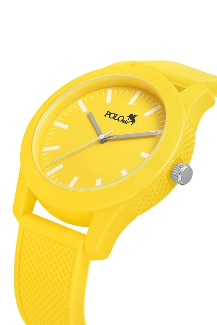 Silikon Kordon Unisex Bay-Bayan Spor Kol Saati Sarı Renk Pl-1510B5X Sarı Pl-1510B5X