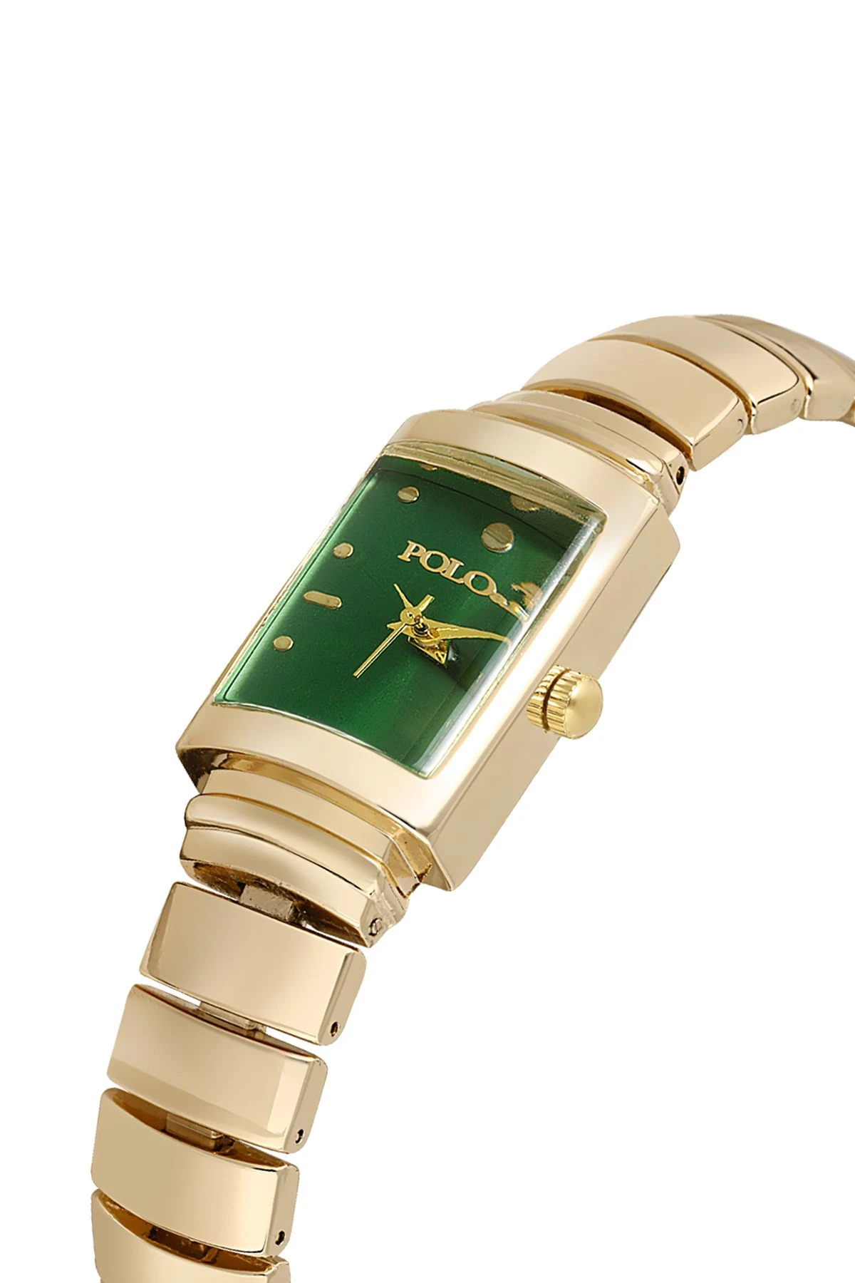 Vintage Kadın Kol Saati Dorika Bileklik Hediyelik Kombin Gold-Yeşil Pl-1491B3 Gold-Yeşil Pl-1491B3