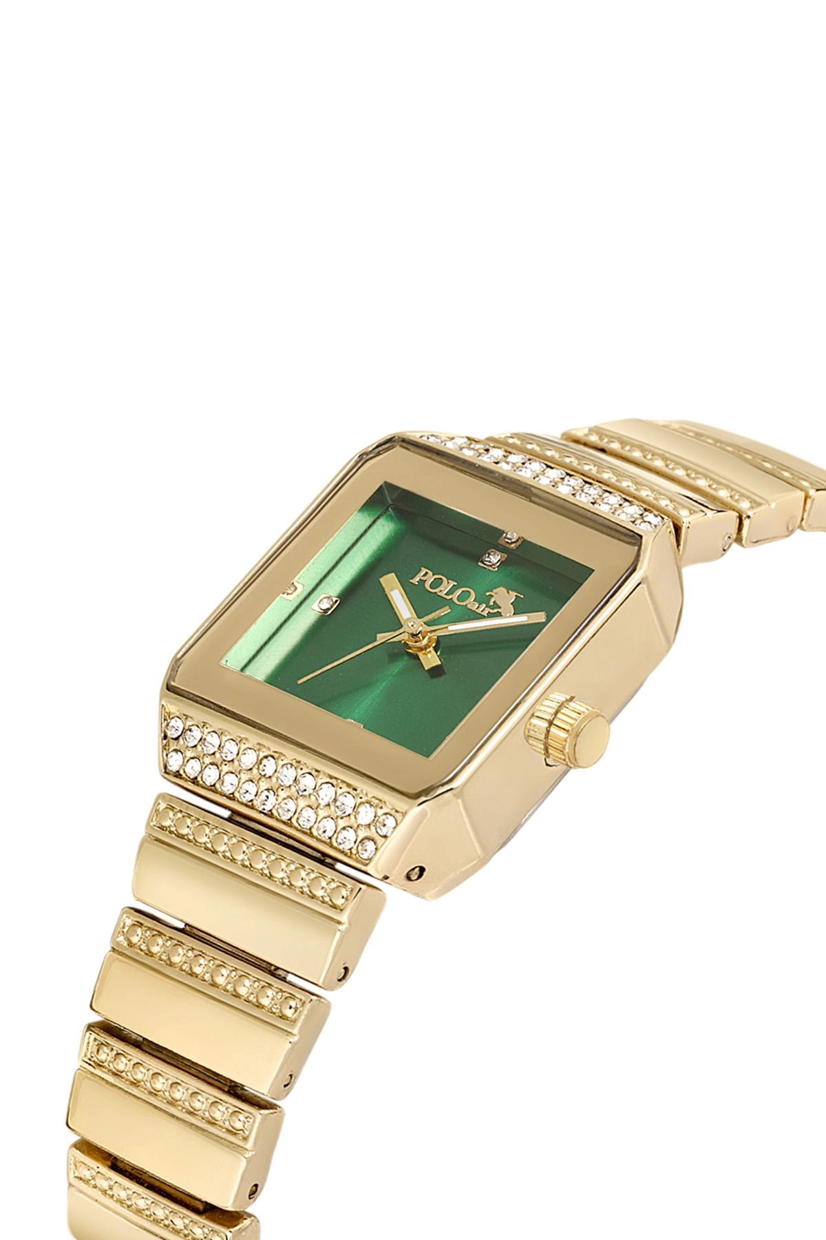 Vintage Kare Kadın Kol Saati Gold-Yeşil Pl-1488B3X Gold-Yeşil Pl-1488B3X