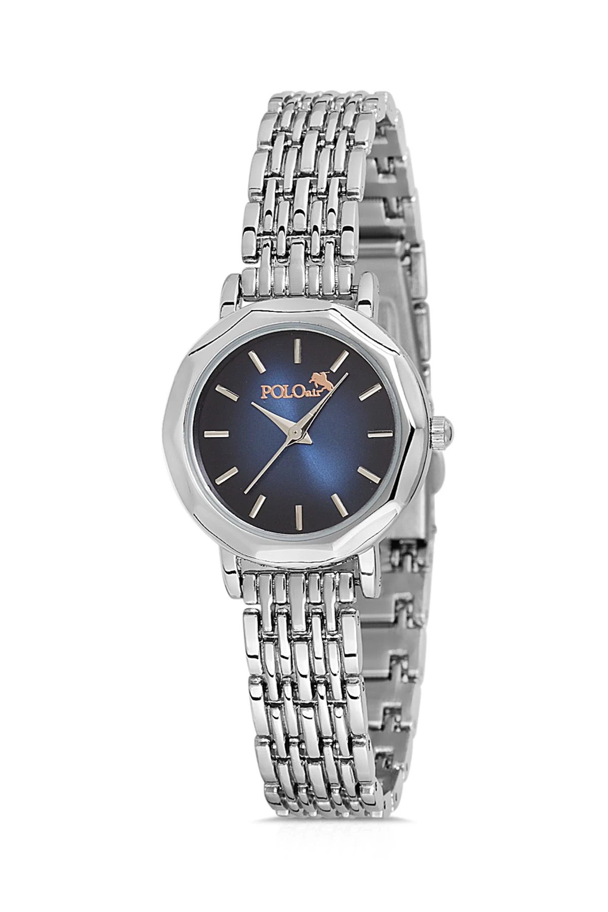 Zarif Vintage Kadın Kol Saati Ve Zirkon Taşlı 5 Taş Bileklik Hediye Gümüş-Lacivert Pl-1480B2 Gümüş-Lacivert Pl-1480B2
