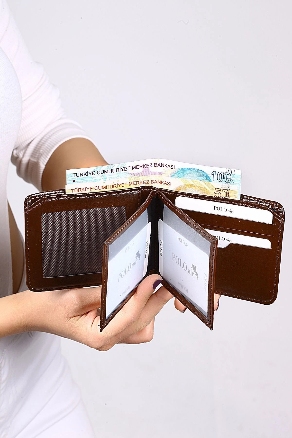 Erkek Kol Saati Cüzdan Kemer Kartlık Çakmak Kombin Set Pl-0838E3 Kahverengi Set Gümüş Bakır Kasa Pl-0838E3