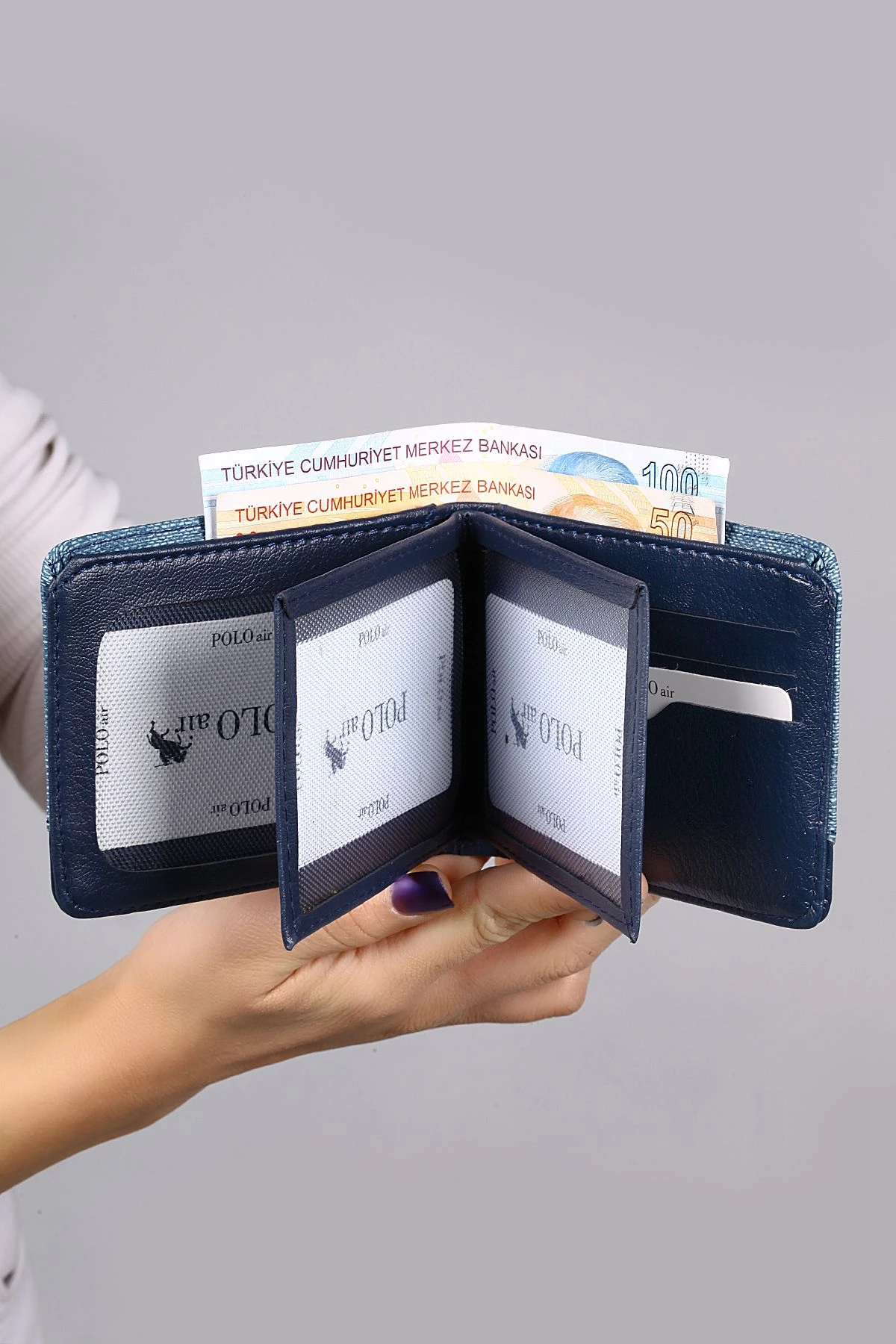 Erkek Kol Saati Cüzdan Kemer Kartlık Kombin Lacivert Set Pl-0891E5 Lacivert Set Pl-0891E5