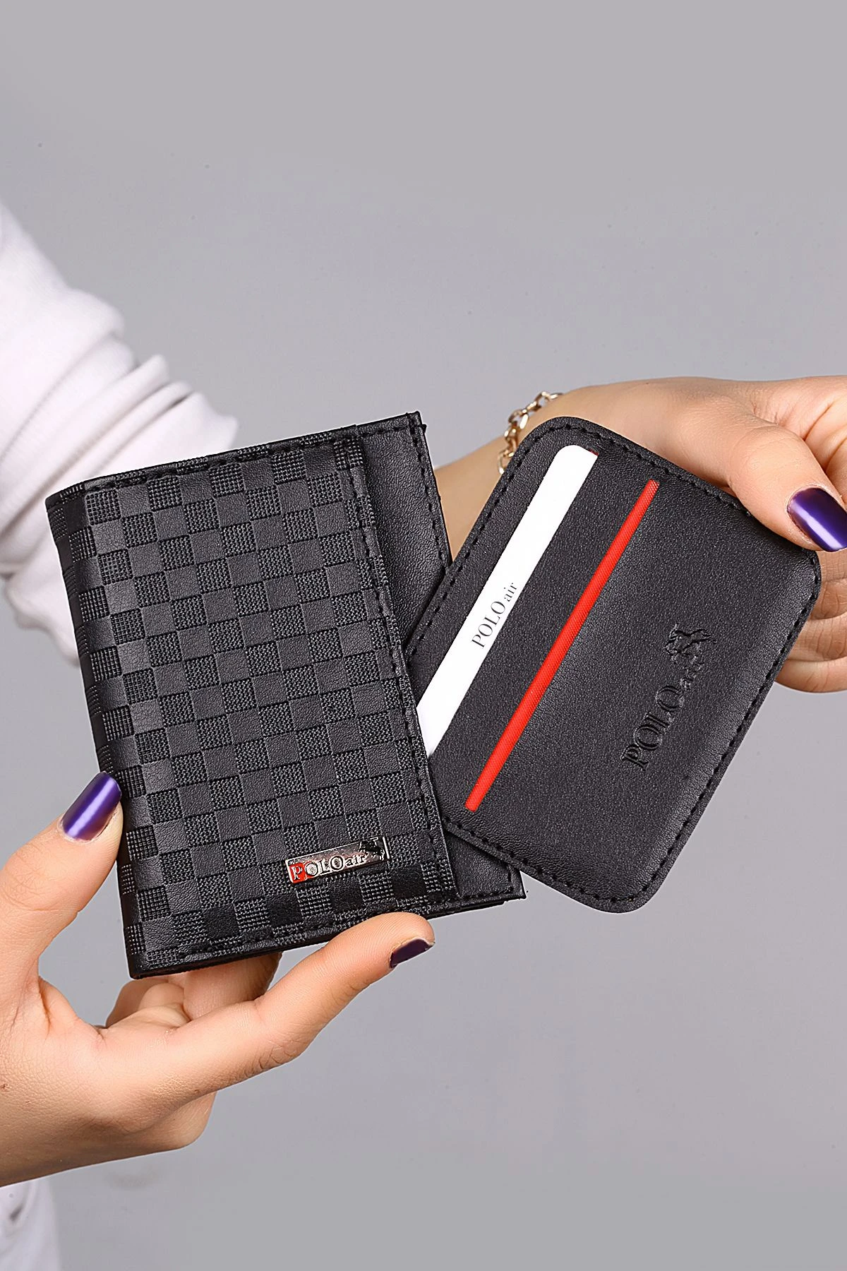 Erkek Kol Saati Dama Desenli Cüzdan Kemer Kartlık Çakmak Kombin Siyah Set Pl-0858E1 Siyah Pl-0858E1
