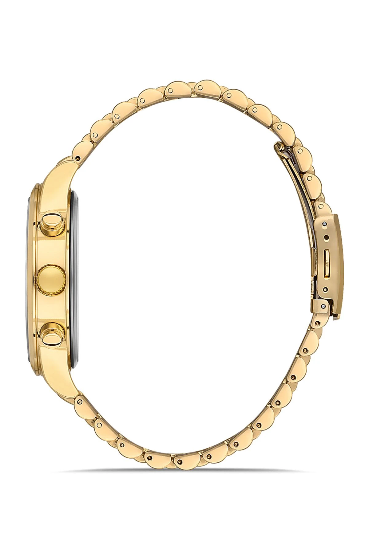 Erkek Kol Saati Set Güneş Gözlüğü Kartlık Parfüm Anahtarlık Hediyelik Set  Gold Pl-0884E5 Gold Pl-0884E5