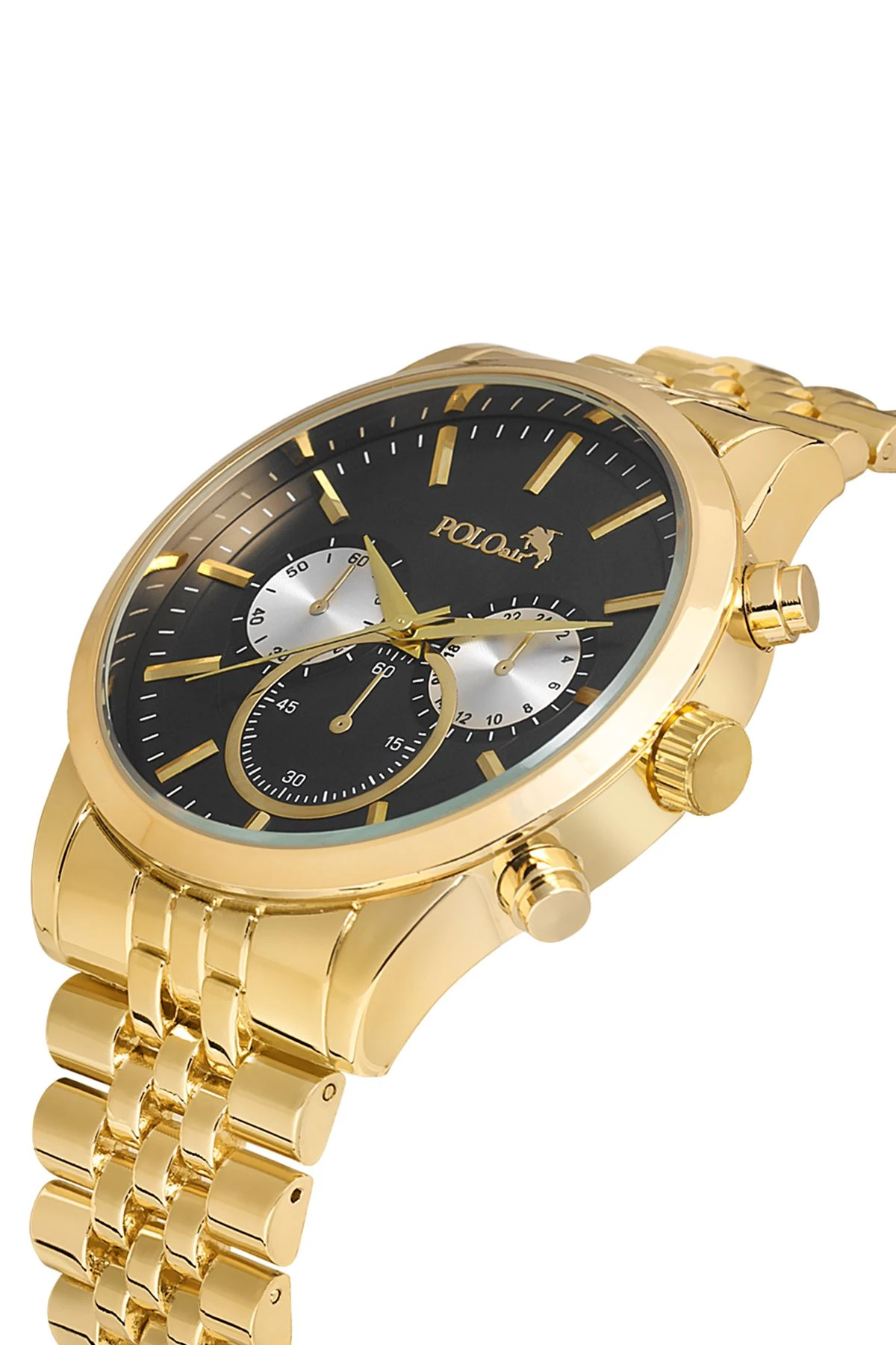 Erkek Kol Saati Set Güneş Gözlüğü Kartlık Parfüm Anahtarlık Hediyelik Set  Gold Pl-0884E5 Gold Pl-0884E5