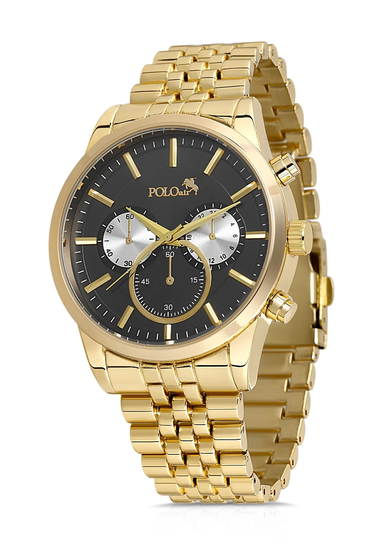 Erkek Kol Saati Set Güneş Gözlüğü Kartlık Parfüm Anahtarlık Hediyelik Set  Gold Pl-0884E5 Gold Pl-0884E5