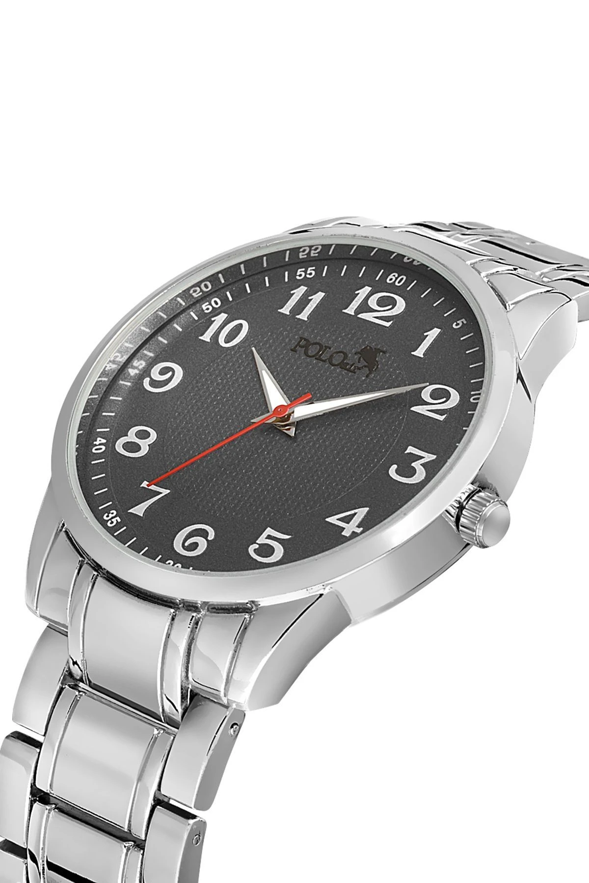 Klasik Metal Kordon Erkek Kol Saati Cüzdan Kemer Parfüm Kombin Gümüş Antrasit Set Pl-0939E3 Gümüş-Antrasit Pl-0939E3