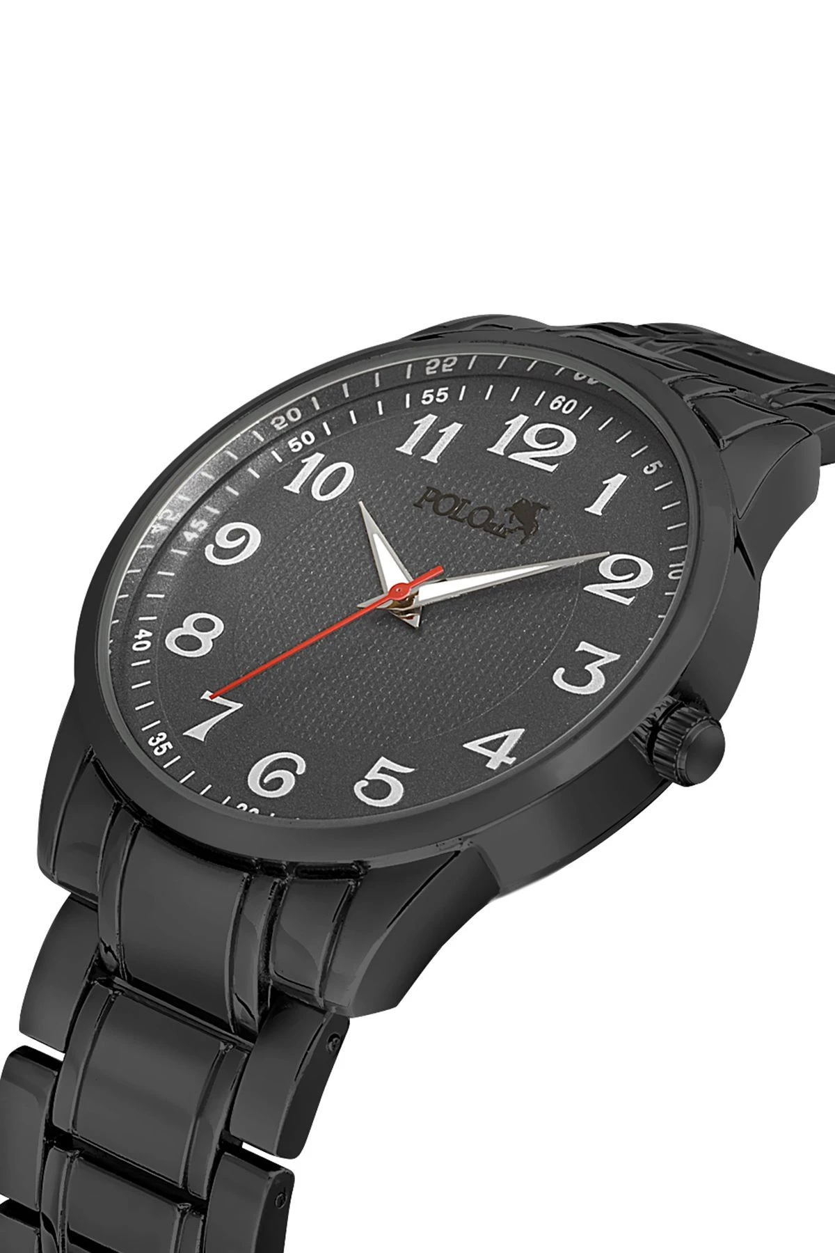 Klasik Metal Kordon Erkek Kol Saati Cüzdan Kemer Parfüm Kombin Siyah Set Pl-0939E1 Siyah Pl-0939E1