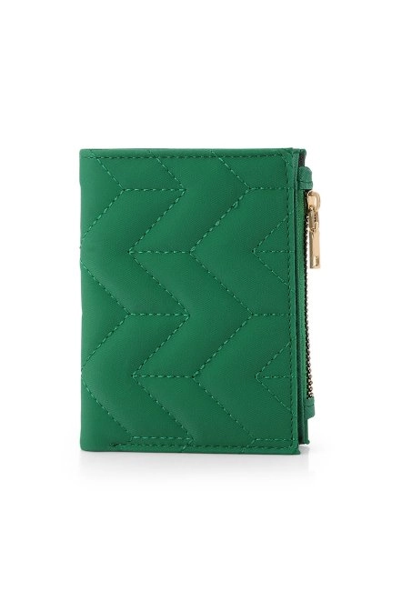 Nakış Desenli Fermuarlı Kadın Cüzdan Mıknatıslı Yeşil Renk Czn-705-Y Yeşil Czn-705-Y