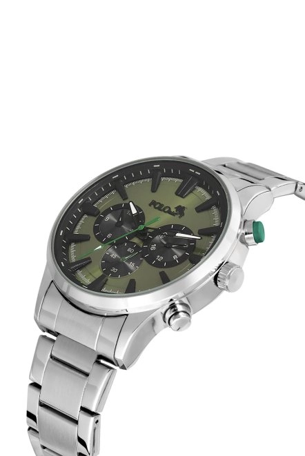 Klasik Metal Erkek Kol Saati Gümüş Yeşil Renk Pl-0975E3X Gümüş-Yeşil Pl-0975E3X