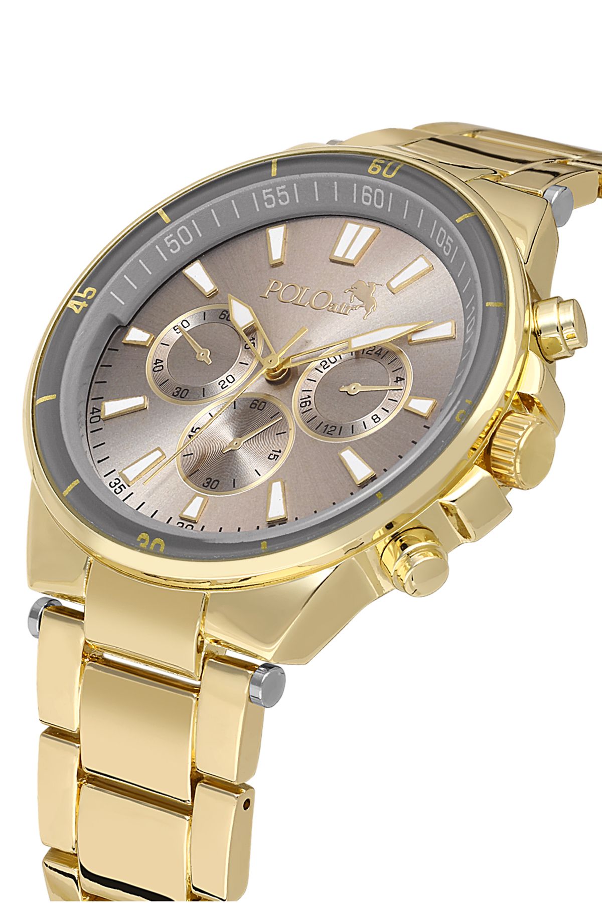 Erkek Kol Saati Cüzdan Kemer Kartlık Çakmak Set Kombin Taba Gold Renk Pl-0994E6 Gold-Taba Pl-0994E6