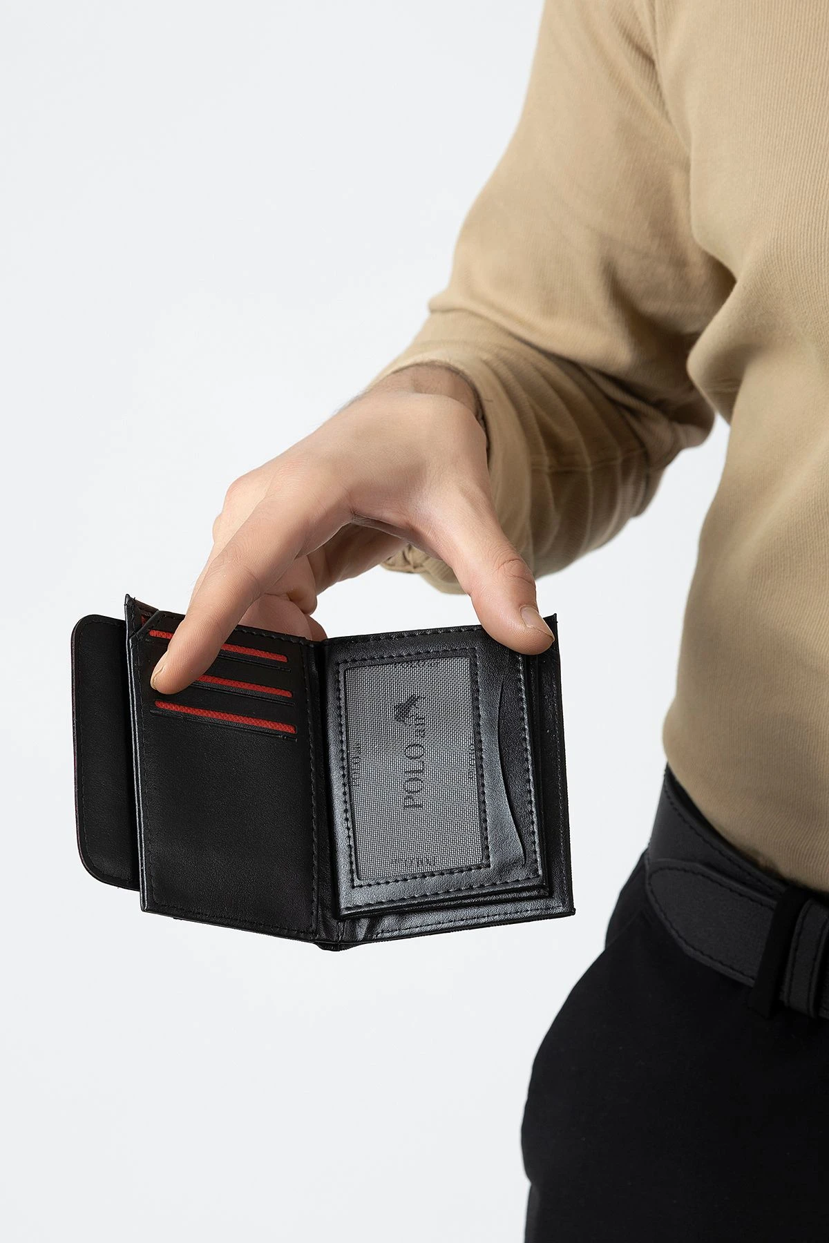 Erkek Kol Saati Dama Desen Cüzdan Kemer Kartlık Parfüm Kombin Set Siyah Renk Pl-0992E1 Siyah Pl-0992E1