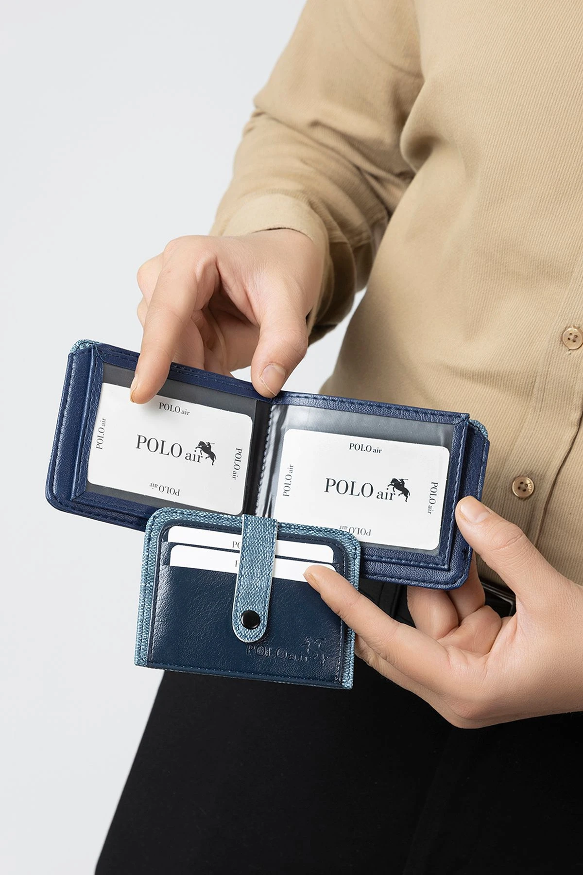 Klasik Erkek Kol Saati Cüzdan Kemer Kartlık Çakmak Set Kombin Gümüş Lacivert Renk Pl-0998E2 Lacivert-Gümüş Pl-0998E2