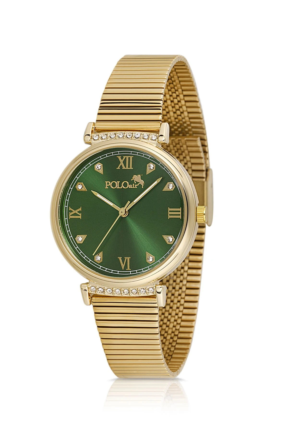 Klasik Kadın Kol Saati Gold Yeşil Renk Pl-1554B9X Gold-Yeşil Pl-1554B9X