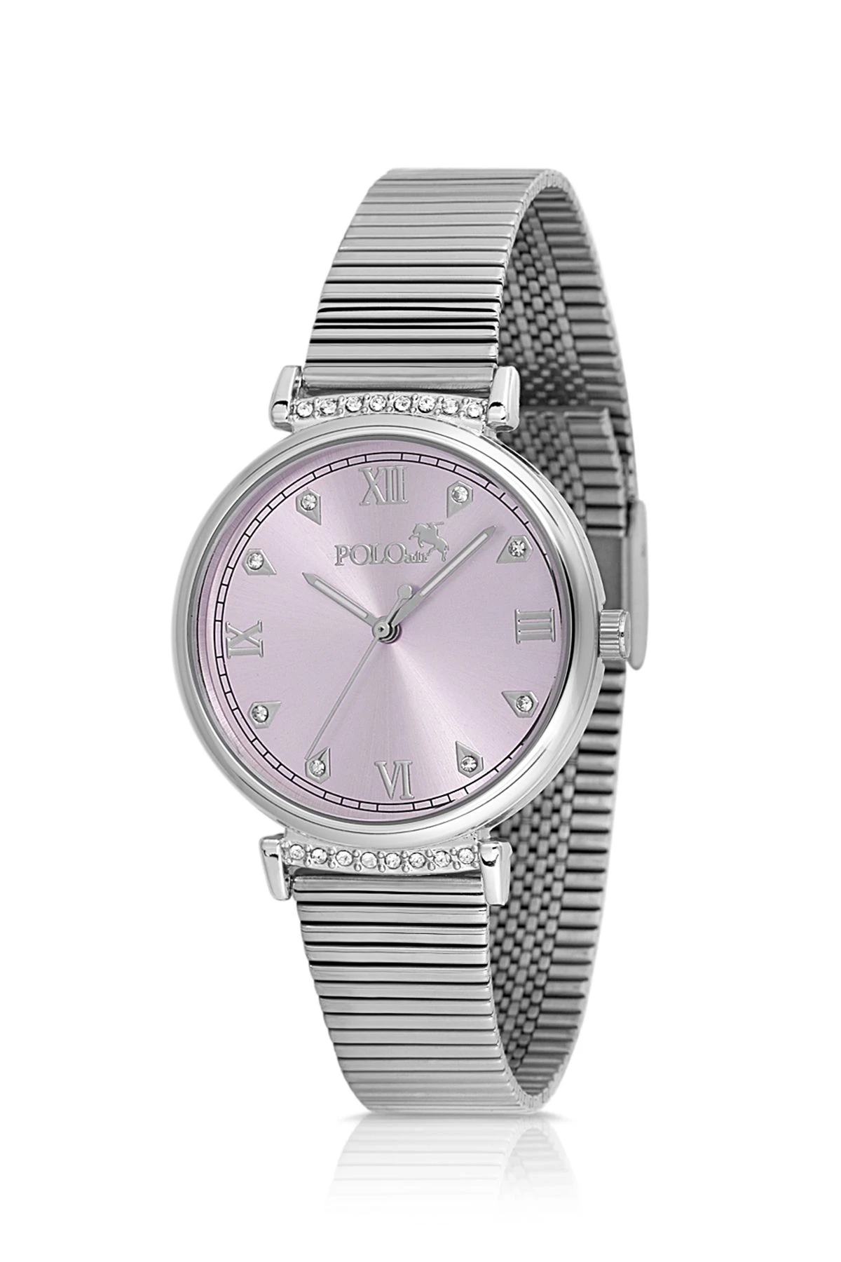 Klasik Kadın Kol Saati Gümüş Lila Renk Pl-1554B6X Gümüş-Lila Pl-1554B6X