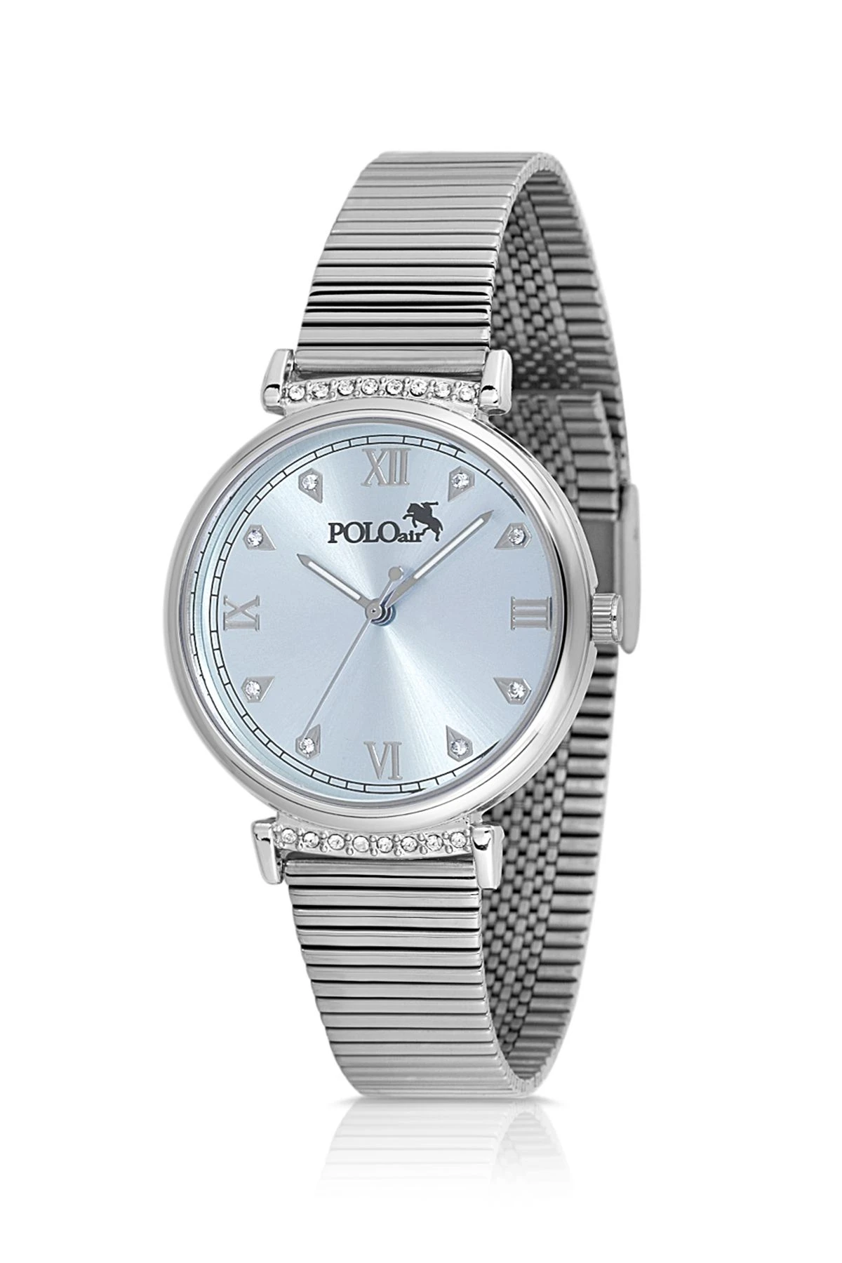 Klasik Kadın Kol Saati Gümüş Mavi Renk Pl-1554B3X Mavi-Gümüş Pl-1554B3X